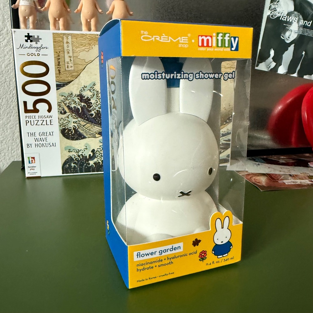 The Crème Shop Miffy Flower Garden Moisturizing Shower Gel 11.4oz Bunny Bottle